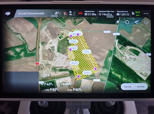 planovani mise dji p4 RTk